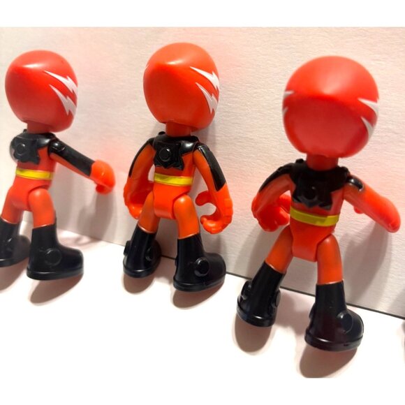 Lot of 4 PJ Masks Mini Action Figures (1) Blue Catboy & (3) Red Owlettes - Picture 7 of 10